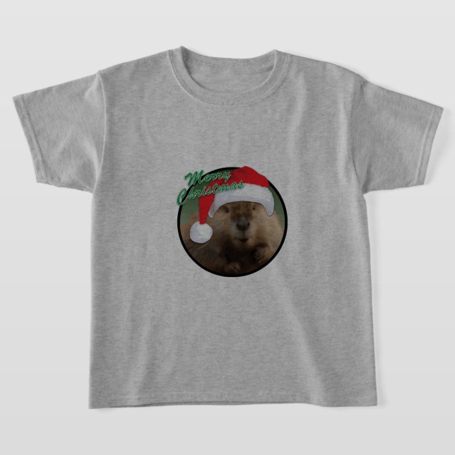 Weihnachtsbäver - Kids-T - Shirt (Ablage )