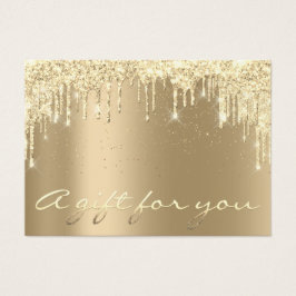 Weihnachtsbeauty Gold Confetti Geschenkgutschein