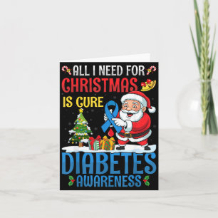 Weihnachtsbedürfnis Ist Eine Diabetesbewusstseinsk Karte