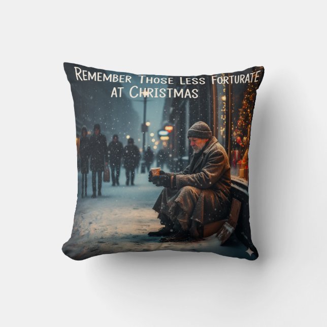 WEIHNACHTSBEDÜRFNISSE ERINNERN SIE SICH AN DIE ARM KISSEN (Vorderseite)