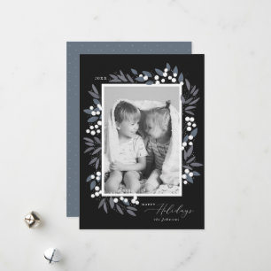 Weihnachtsbeeren - Urlaubskarte Feiertagskarte