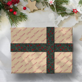 Weihnachtsbeeren Weihnachten Ripsband