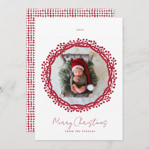 Weihnachtsbeerskarte Einladung