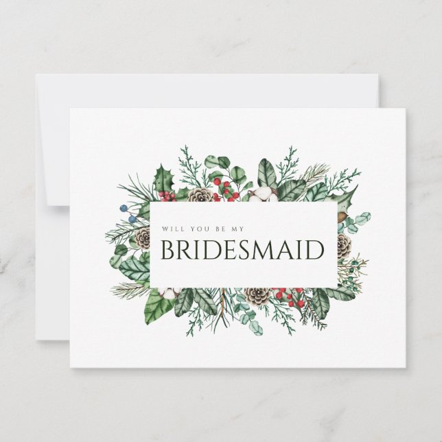 Weihnachtsbegleitkarte Save The Date (Vorderseite)