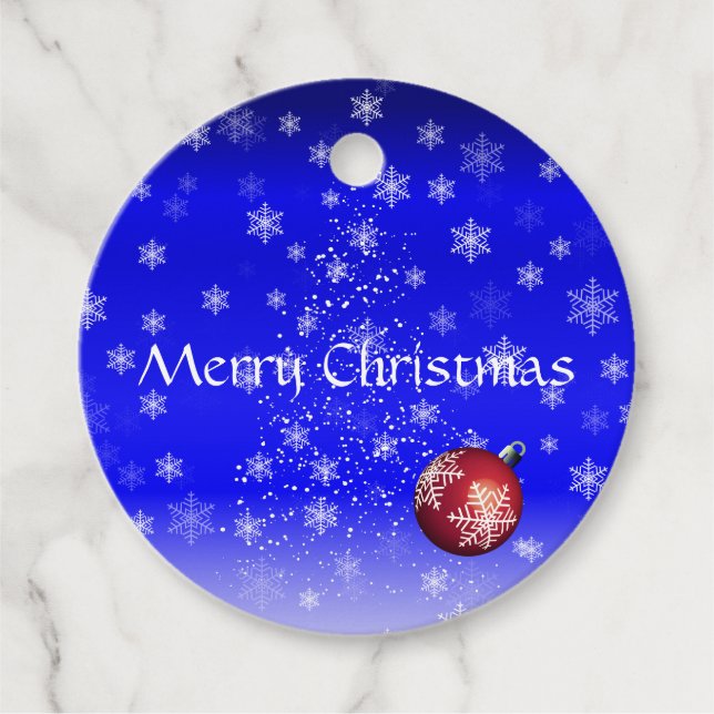 Weihnachtsbegütertags Geschenkanhänger (Vorderseite)