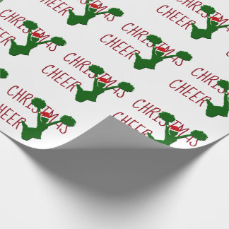 Weihnachtsbeifall-Cheerleader-Feiertags-Geist Geschenkpapier
