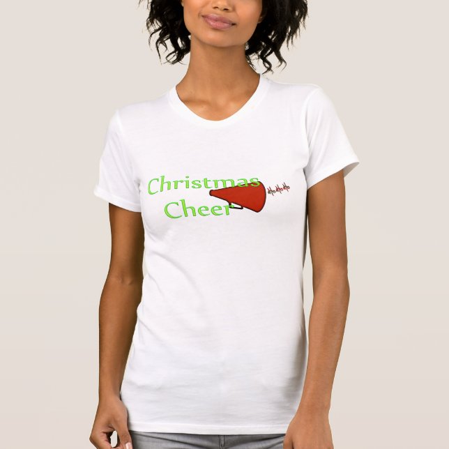"WEIHNACHTSbeifall-CHEERLEADER-SPITZE T-Shirt (Vorderseite)
