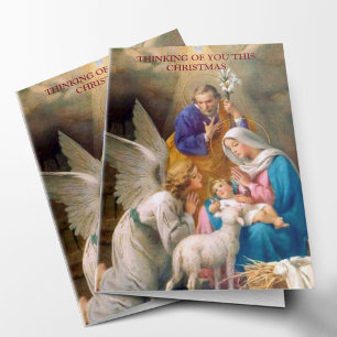 WeihnachtsBeileid kardiert , das an Sie 1 denkt Feiertagskarte