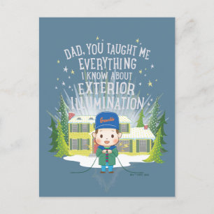 Weihnachtsbeleuchtung außen feiertagspostkarte