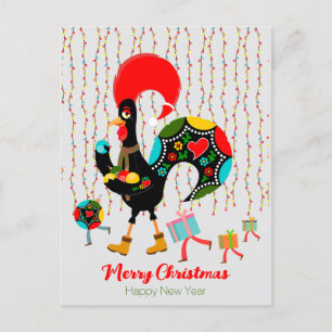 Weihnachtsbeleuchtung, Baubel, Geschenke und Raste Postkarte