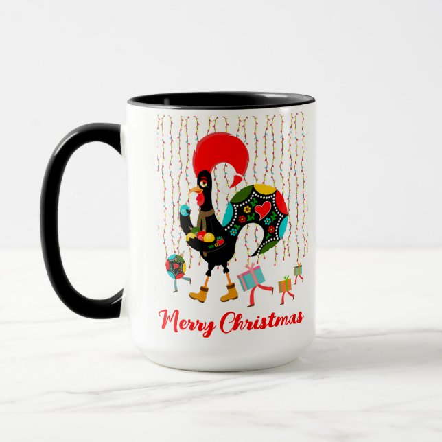 Weihnachtsbeleuchtung, Baubel, Geschenke und Raste Tasse (Links)