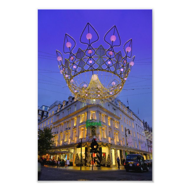 Weihnachtsbeleuchtung, Bond Street, London Fotodruck (Vorne)