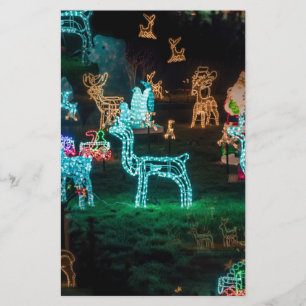 Weihnachtsbeleuchtung Briefpapier