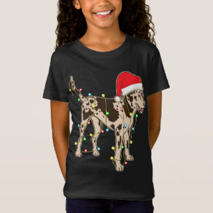 Weihnachtsbeleuchtung Catahoula Leopard Dog Lover  T-Shirt