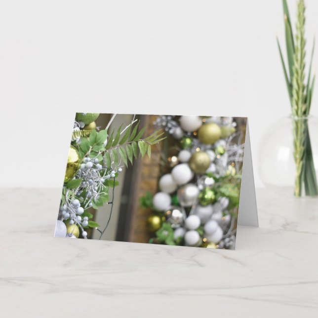 Weihnachtsbeleuchtung Dekorationen London Fotograf Karte (Vorderseite)