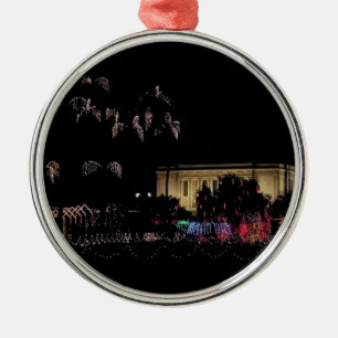 Weihnachtsbeleuchtung des Tempels in Mesa Ornament Aus Metall