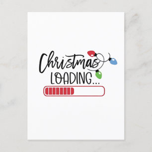 Weihnachtsbeleuchtung Einladungspostkarte