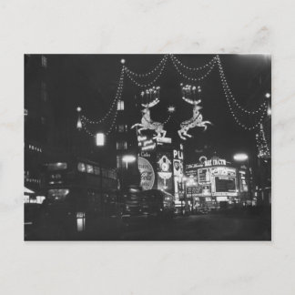 Weihnachtsbeleuchtung Feiertagspostkarte