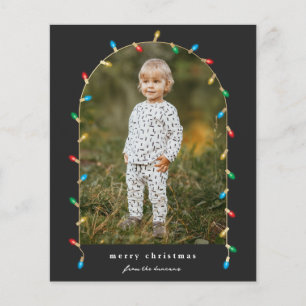 Weihnachtsbeleuchtung Foto Weihnachtsgrußkarte