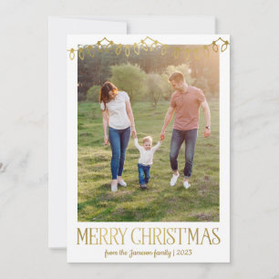 Weihnachtsbeleuchtung Foto Weihnachtskarten Feiertagskarte