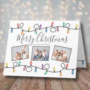 Weihnachtsbeleuchtung Fotos Weihnachtskarte Feiertagskarte