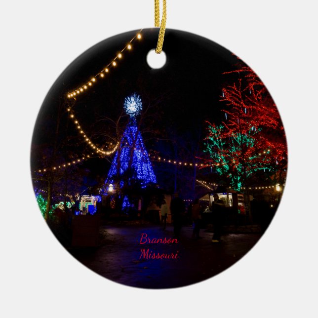 Weihnachtsbeleuchtung Galore Keramik Ornament (Vorne)