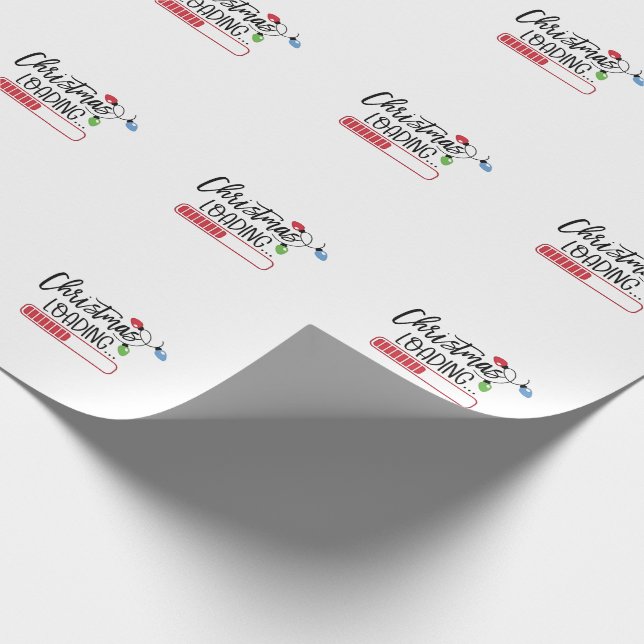 Weihnachtsbeleuchtung Geschenkpapier (Ecke)