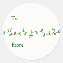 Weihnachtsbeleuchtung Geschenksticker #HolidayZ