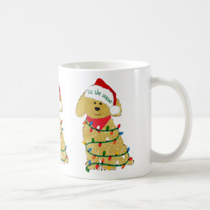 Weihnachtsbeleuchtung Goldendoodle Tasse