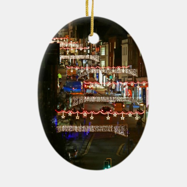 Weihnachtsbeleuchtung Guildford Keramikornament (Hinten)