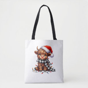 Weihnachtsbeleuchtung Highland Cow Vintage Niedlic
