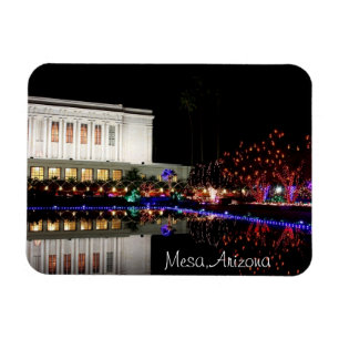 Weihnachtsbeleuchtung im Tempel Magnet