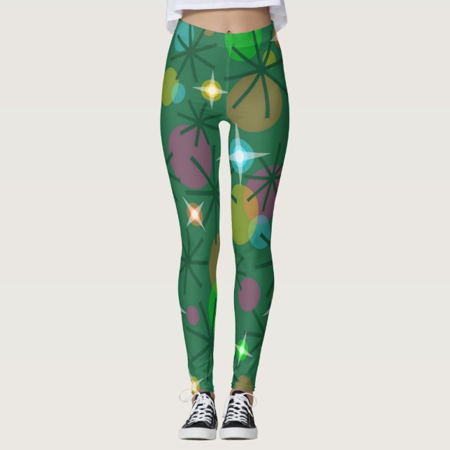 Weihnachtsbeleuchtung in allen Leggings (Vorderseite)