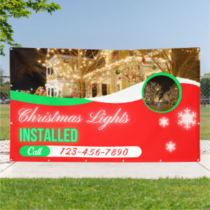 Weihnachtsbeleuchtung individuell installiert banner