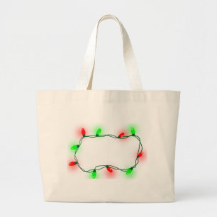 Weihnachtsbeleuchtung Jumbo Stoffbeutel
