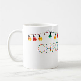 Weihnachtsbeleuchtung Kaffeetasse