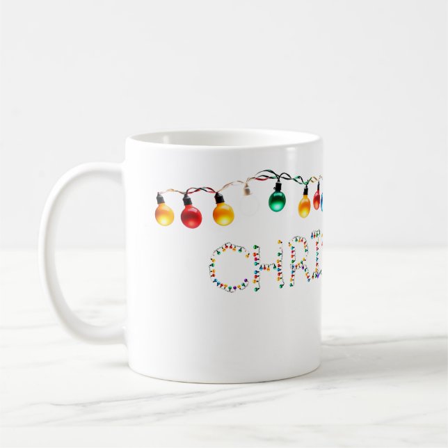 Weihnachtsbeleuchtung Kaffeetasse (Links)