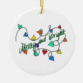 Weihnachtsbeleuchtung Keramik Ornament