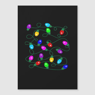 Weihnachtsbeleuchtung -Lasst uns die Lichter leuch Magnetkarte