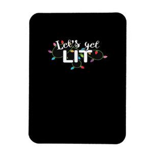 Weihnachtsbeleuchtung Lasst uns ein kleines Gesche Magnet