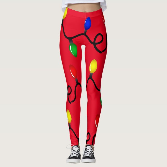 Weihnachtsbeleuchtung Leggings (Vorderseite)
