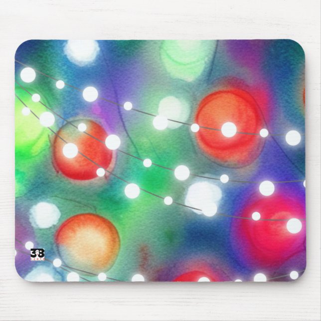 Weihnachtsbeleuchtung Mousepad (Vorne)