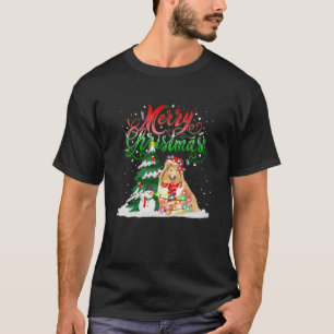 Weihnachtsbeleuchtung Pajama Matching Sheltie Sant T-Shirt