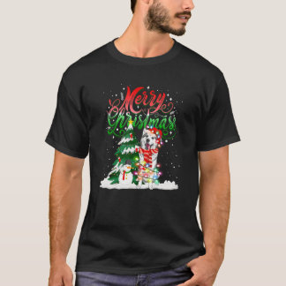 Weihnachtsbeleuchtung Pajama Matching Sibirien Hus T-Shirt