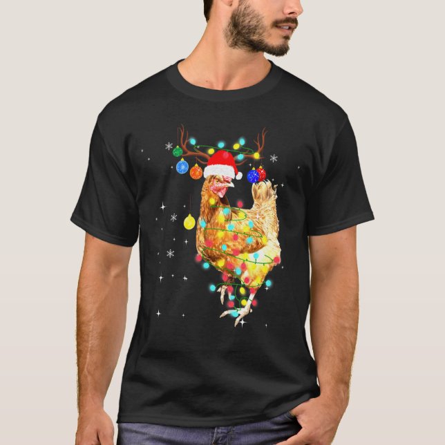 Weihnachtsbeleuchtung Pajama T-Shirt (Vorderseite)