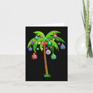 Weihnachtsbeleuchtung Palm Tree Fun Hawaii Beach T Karte