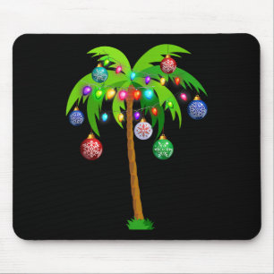 Weihnachtsbeleuchtung Palm Tree Fun Hawaii Beach T Mousepad