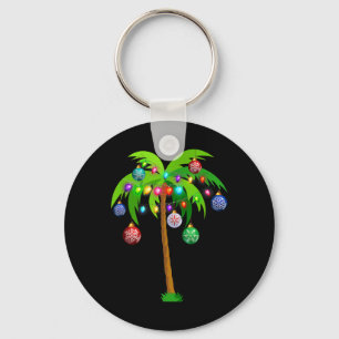 Weihnachtsbeleuchtung Palm Tree Fun Hawaii Beach T Schlüsselanhänger