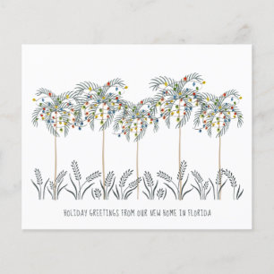 Weihnachtsbeleuchtung Palmbaume Moving Card