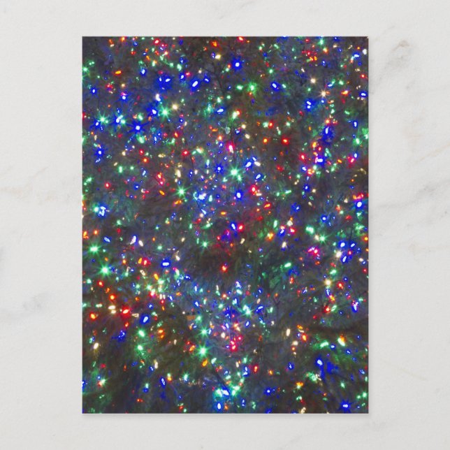 Weihnachtsbeleuchtung, Portland, Oregon Feiertagspostkarte (Vorderseite)